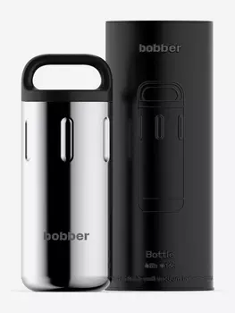Термокружка BOBBER Bottle с ручкой 590 мл, тепло до 8 часов, зеркальный, Серебряный
