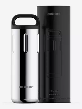 Термокружка BOBBER Bottle с ручкой 770 мл, тепло до 10 часов, зеркальный, Серебряный