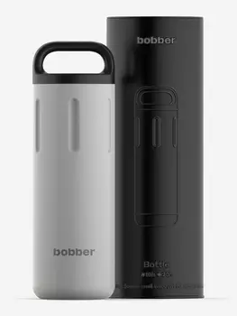 Термокружка BOBBER Bottle с ручкой 770 мл, тепло до 10 часов, серый, Серый