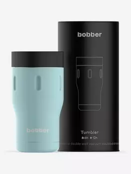 Термокружка вакуумная BOBBER Tumbler 350 мл, крышка 360, тепло до 6 часов, голубой, Голубой