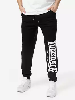 Брюки спортивные мужские LONSDALE LOGO LARGE, Черный