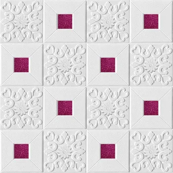 70x70 см 3D стерео пенопластовые наклейки на стену, самоклеящиеся обои на крышу, панель для домашнего декора, декоративная гостиная, детская спальня 70cmX70cmX10pcs синий