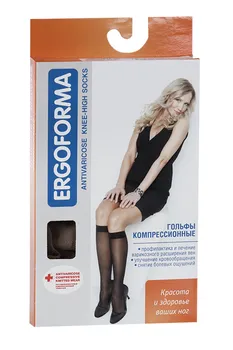 Гольфы ERGOFORMA жен. 2 компр. арт 321 р.6 телесн, пара