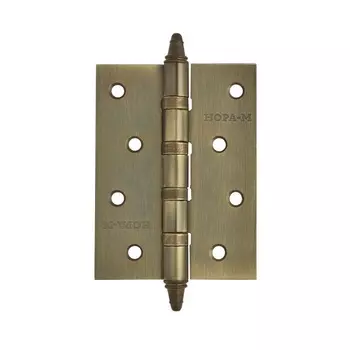 Петля унив. сталь 4"-4ВВ (застар.бронза) с кол. (100х70х2,5)