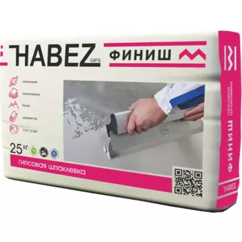 Шпаклёвка гипсовая финишная Habez Финиш 25 кг