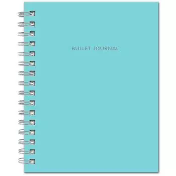Блокнот "Bullet Journal", 60 листов, в точку, 16,2 х 21 см, бирюзовый