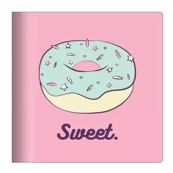 Блокнот "Sweet", 40 листов, нелинованный, 17 х 17 см