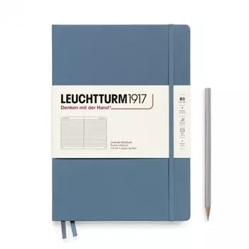 Блокнот Leuchtturm1917, в линейку, 109 листов, В5, синий камень