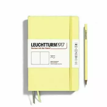 Блокнот Leuchtturm Medium, нелинованный, 61 лист, А5, ванильный
