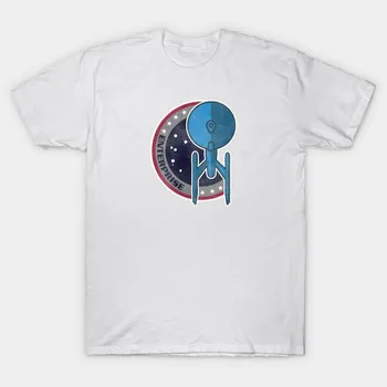 Футболка женская винтажная нашивка Enterprise V3 Harajuku Print Kawaii футболка летняя женская футболка с коротким рукавом топ S