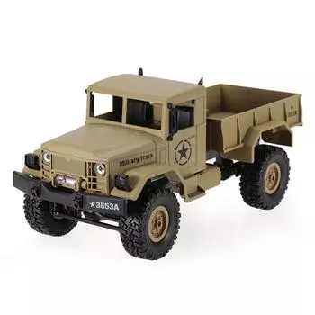 Радиоуправляемый военный грузовик HENG LONG Rock Crawler Army Car 4WD масштаб 1:16 2.4G - 3853A (Базовый)