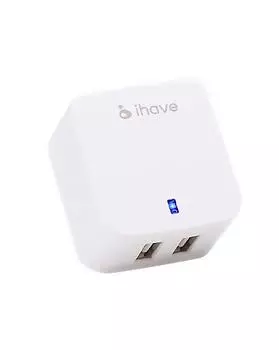 Сетевой блок питания iHave Tank 3,4A 2 USB id0103 (Белый)