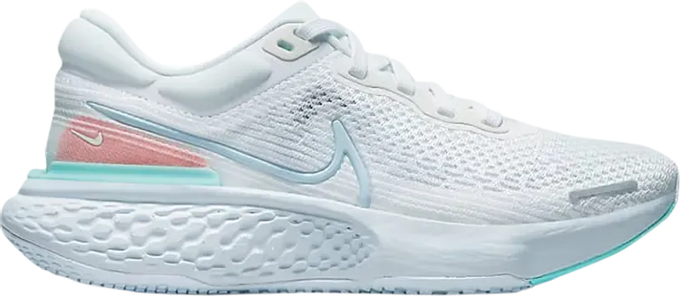 Кроссовки Nike Wmns ZoomX Invincible Run Flyknit 'White Dynamic Turquoise', белый