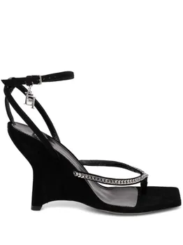 Замшевые туфли Elisabetta Franchi 100 мм, черный