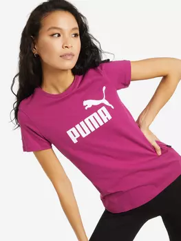 Футболка женская PUMA ESS Logo, Розовый, размер 42-44