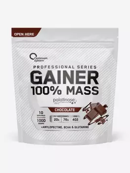 Гейнер Optimum System "Шоколад", 1000 г, Белый