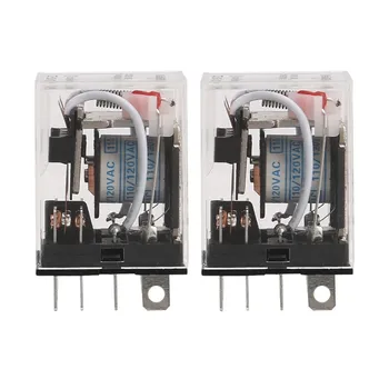2X JQX-13FL AC 110V Катушка DPDT 8-контактное 8P электромагнитное реле мощности