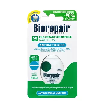 BIOREPAIR Нить зубная вощеная скользящая / Filo Cerato Scorrevole 50 м