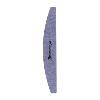 SOLOMEYA Пилка для ногтей 100/180 Арка / Halfmoon zebra file with logo