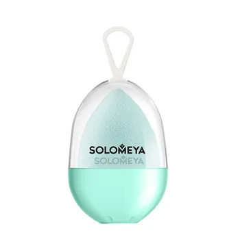 SOLOMEYA Спонж косметический для макияжа Тифони вельветовый / Microfiber Velvet Sponge Tiffany 1 шт
