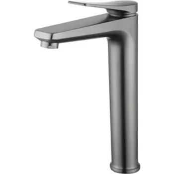 Смеситель для раковины Lemark Bronx высокий, графит (LM3709GM)