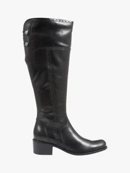 Кожаные сапоги для верховой езды rachel средней посадки до икры Jones Bootmaker, черный