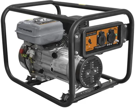 Электрогенератор Carver PPG- 3900А BUILDER, однофазный, синхронный, бензиновый, 7 л.с., 3кВт, 2xEURO 16A (01.020.00017)