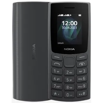 Мобильный телефон Nokia 105 TA-1569 SS, 1.8" 160x128 TFT, BT, 1-Sim, 1000 мА·ч, micro-USB, темно-серый/черный (1GF019EPA2C03)