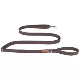 Поводок Amiplay Cotton Easy Fix регулируемый коричневый для собак (M: 160-300 см x 2 см, Коричневый)