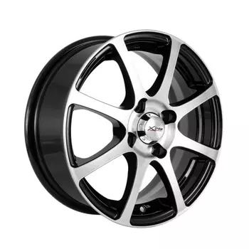 Диск колесный X'trike X-114 5.5xR14 4x98 ЕТ35 ЦО58.5 черный полированный 14491