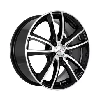 Диск колесный X'trike X-115 6.5xR16 5x112 ЕТ33 ЦО66.6 черный частично полированный 27445
