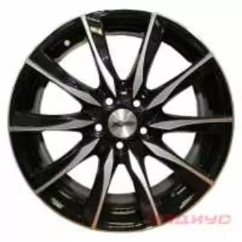 Диск колесный X'trike X-120 7xR17 5x108 ЕТ45 ЦО60.1 черный с полированной лицевой частью 74756