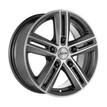 Диск колесный X'trike X-120 7xR17 5x108 ЕТ45 ЦО60.1 темно серый с полированной лицевой частью 74753
