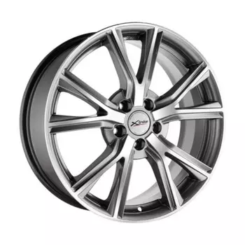 Диск колесный X'trike X-122 7.5xR18 5x112 ЕТ38 ЦО57.1 темно серый с полировкой 63549