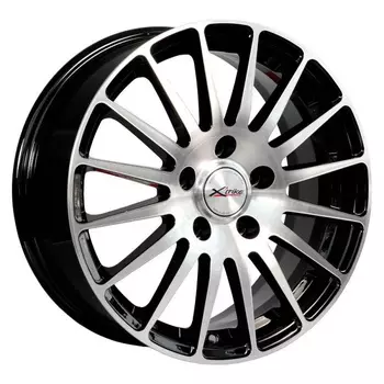 Диск колесный X'trike X-126 6.5xR16 5x100 ЕТ40 ЦО67.1 черный частично полированный 15004AX