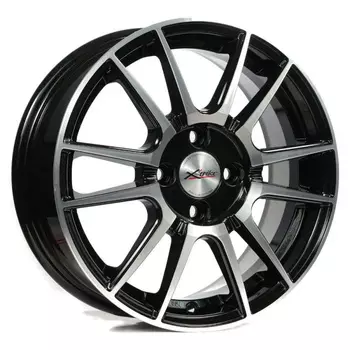 Диск колесный X'trike X-126 6xR15 4x100 ЕТ45 ЦО67.1 черный частично полированный 14904AX