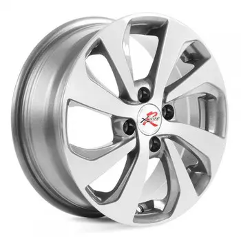 Диск колесный X'trikeRST R005 6xR15 4x100 ET40 ЦО60.1 темно серебристый с полированной лицевой частью 40003