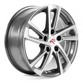 Диск колесный X'trikeRST R046 6,5xR16 5x112 ET46 ЦО57.1 темно серебристый с полированной лицевой частью 40090