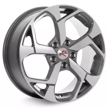 Диск колесный X'trikeRST R067 7xR17 5x114.3 ET35 ЦО66.1 темно серебристый с полированной лицевой частью 40384