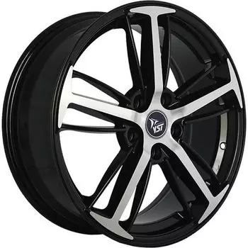 Диск колесный YST X-29 7xR18 5х114.3 ET38.0 ЦО 67.1 черный глянцевый с полированной лицевой частью