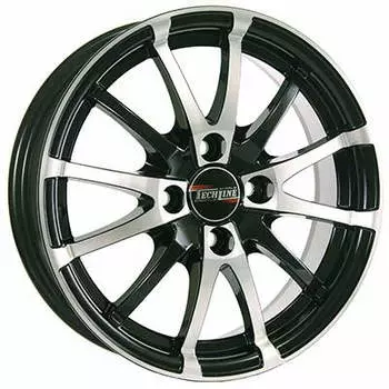 Диск колесный Tech-Line 320 5xR13 4x98 ET35 ЦО58,6 черный с полированной лицевой частью rd830722