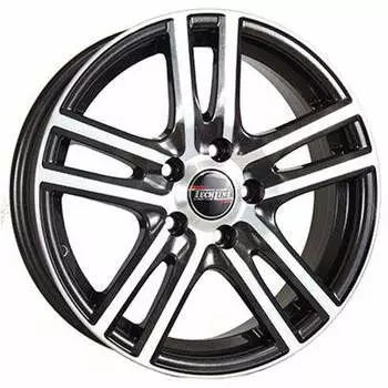 Диск колесный Tech-Line 329 5xR13 4x98 ET35 ЦО58.6 чёрный с полированной лицевой частью rd830681