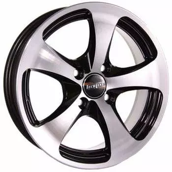 Диск колесный Tech-Line 403 5,5xR14 4x100 ET32 ЦО67,1 черный с полированной лицевой частью rd830643