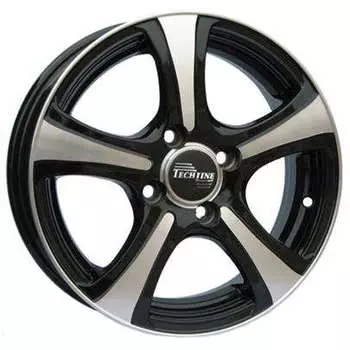 Диск колесный Tech-Line 405 5xR14 4x100 ET45 ЦО67,1 черный с полированной лицевой частью rd830423