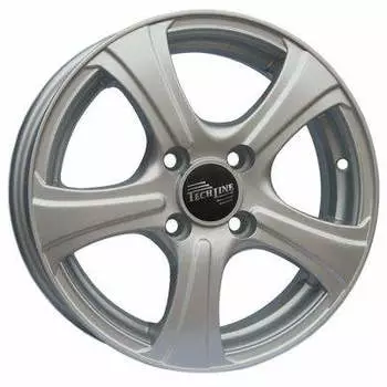 Диск колесный Tech-Line 405 5xR14 4x100 ET45 ЦО67,1 серебристый с полированной лицевой частью rd830422
