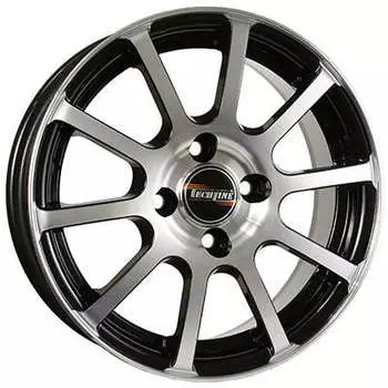 Диск колесный Tech-Line 415 5,5xR14 4x100 ET43 ЦО60,1 черный с полированной лицевой частью rd830695