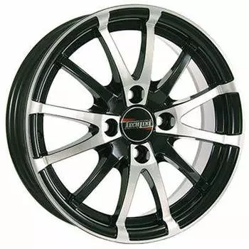 Диск колесный Tech-Line 420 5,5xR14 4x100 ET35 ЦО67,1 черный с полированной лицевой частью rd831074