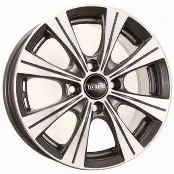 Диск колесный Tech-Line 423 5,5xR14 4x100 ET49 ЦО56,6 серый с полированной лицевой частью rd831550