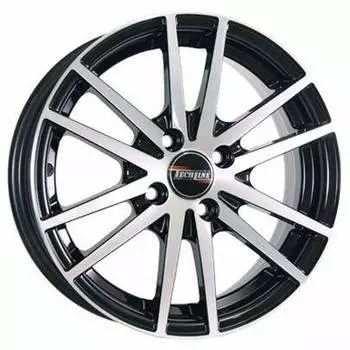 Диск колесный Tech-Line 435 5,5xR14 4x98 ET35 ЦО58,6 чёрный с полированной лицевой частью rd830832