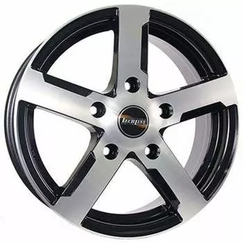 Диск колесный Tech-Line 508 6,5xR15 5x139,7 ET40 ЦО98 черный с полированной лицевой частью rd830792